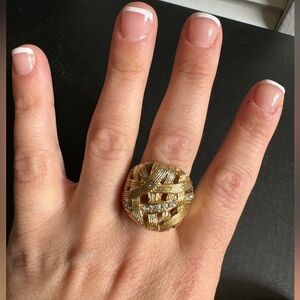Gold Basket Ring